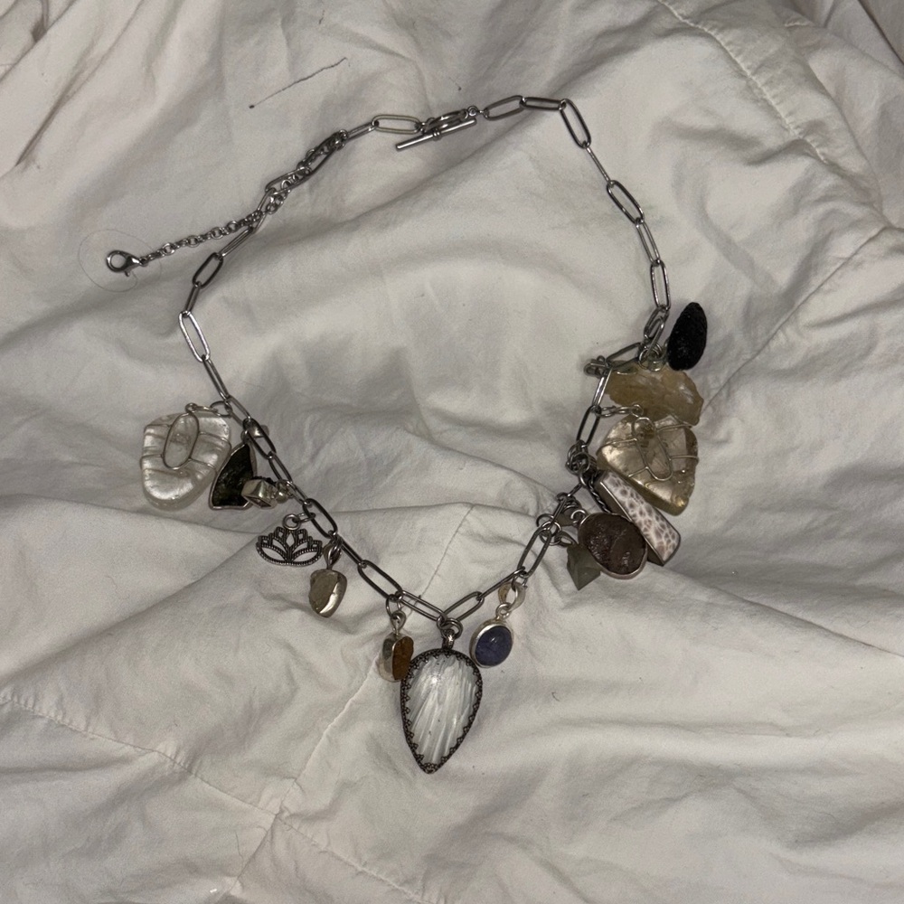 Silver Synergy 12 Charm Necklace